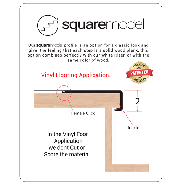 COAL EXPRESSO SQUARE STAIR NOSE