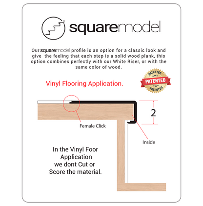 COAL EXPRESSO SQUARE STAIR NOSE