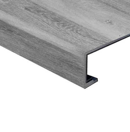 SILVER GREY SQUARE STAIR NOSE